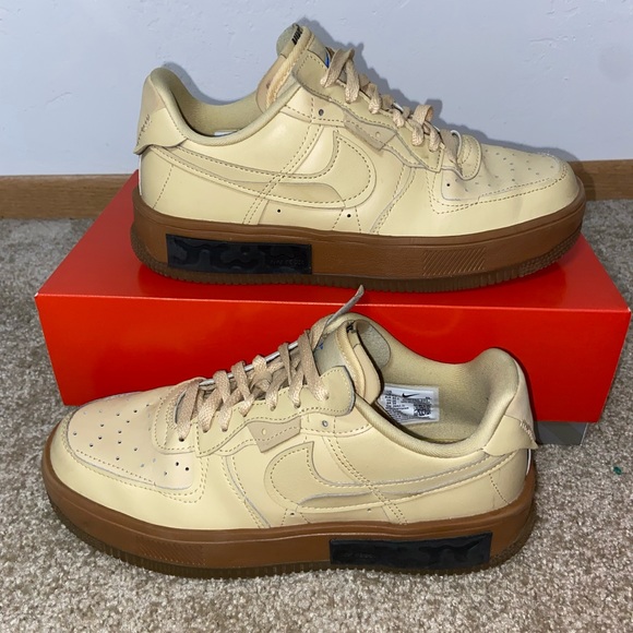 Nike Shoes - NIKE AIR FORCE 1 FONTANKA WOMEN's AF1 SHOE SESAME - Wheat